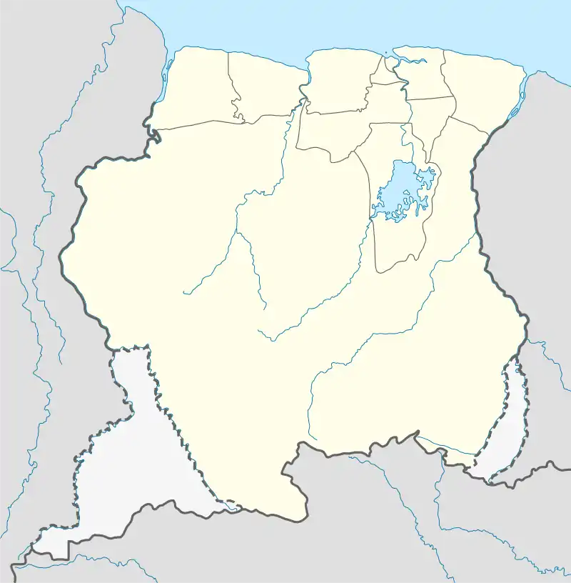 2022–23 SVB Eerste Divisie is located in Suriname