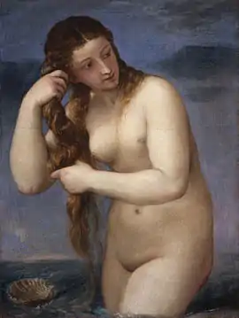 Venus Anadyomene (1520), by Titian, Scottish National Gallery , Edinburgh.