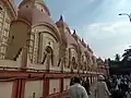 Twelve Shiva temples at the Dakshineswar Kali Temple
