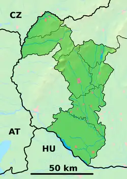 Voderady is located in Trnava Region