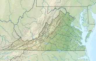 Map showing the location of Chesapeake Bay Gateways Network
