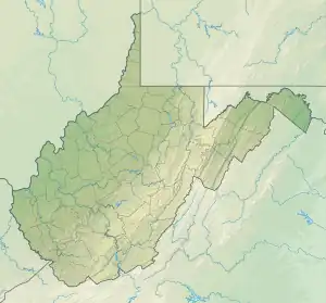 Map showing the location of Spice Run Wilderness