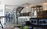 Interior view of a vape shop in Orange, California, United States.