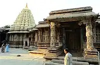 A view of the Vaidyeshvara temple, Talakad
