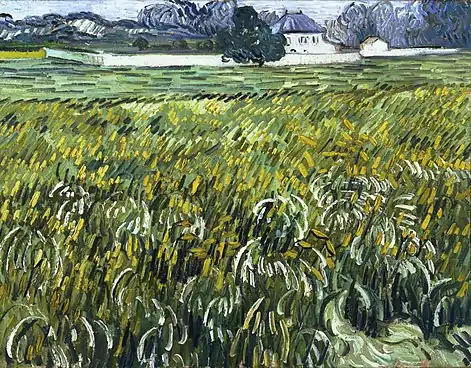 Wheat Field at Auvers with White House, June 1890, The Phillips Collection, Washington D.C. (F804)