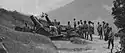 210/8 D.A. mortars in the Val Dogna during World War I.