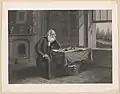 Bryant in his study at the homestead