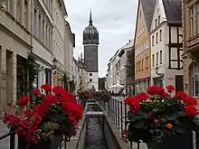 Wittenberg old town with All Saints' Church