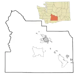Blackrock, Washington is located in Yakima County