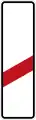 Sign 162-10 / 162-20One-striped warning for railroad crossing – 80 m distance
