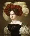 Portrait of Aurora Wilhelmina Koskull, his second wife, by Carl Wilhelm Nordgren.